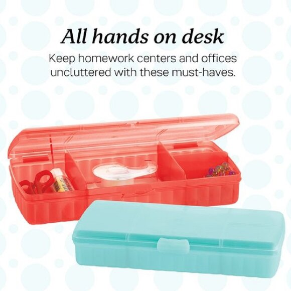 Tupperware Lunch n Things Rectangular Divided Sandwich Keeper Plus Craft Storage - Picture 2 of 6